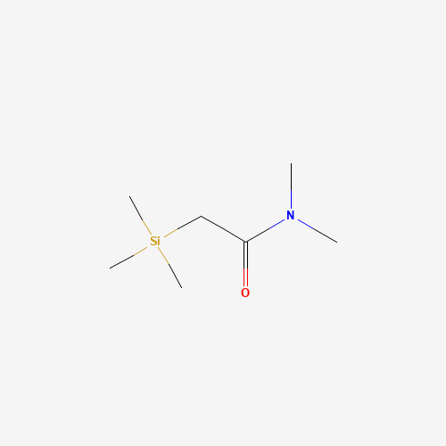N,N-dimethyl-2-trimethylsilylacetamide (CAS: 23184-28-3) - Chemical Structure and Molecular Formula 