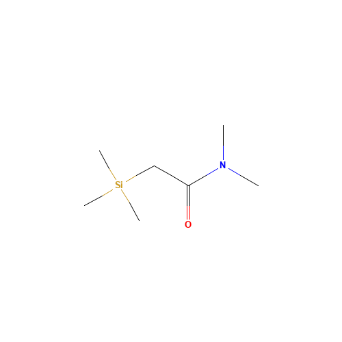 N,N-dimethyl-2-trimethylsilylacetamide (CAS: 23184-28-3) - Chemical Structure and Molecular Formula 