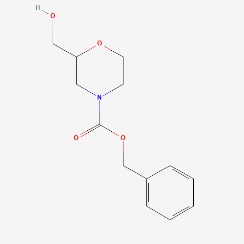 benzyl 2-(hydroxymethyl)morpholine-4-carboxylate (CAS: 135782-20-6) - Chemical Structure and Molecular Formula 