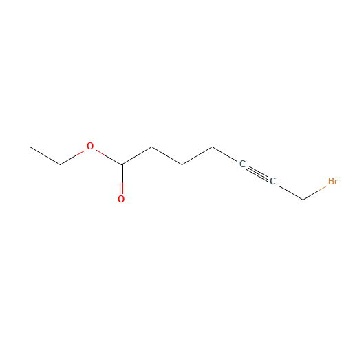 ethyl 7-bromohept-5-ynoate (CAS: 63857-37-4) - Chemical Structure and Molecular Formula 
