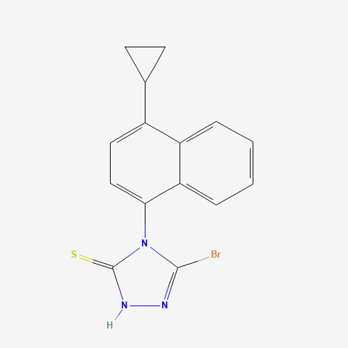 3-bromo-4-(4-cyclopropylnaphthalen-1-yl)-1H-1,2,4-triazole-5-thione (CAS: 1158970-76-3) - Related Chemical Product
