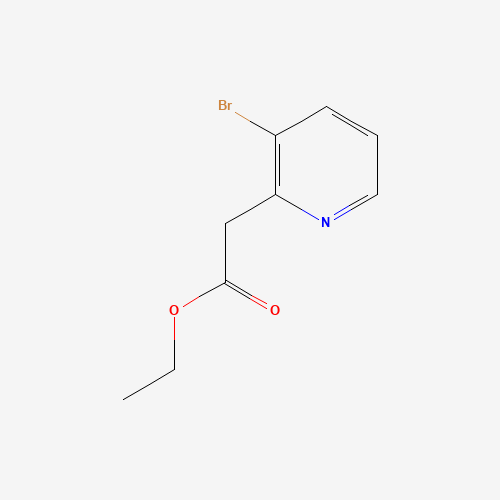 ethyl 2-(3-bromopyridin-2-yl)acetate (CAS: 197376-41-3) - Chemical Structure and Molecular Formula 