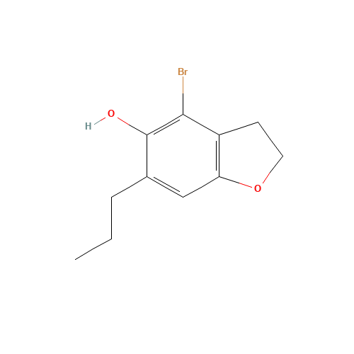 4-bromo-6-propyl-2,3-dihydro-1-benzofuran-5-ol (CAS: 119795-42-5) - Related Chemical Product