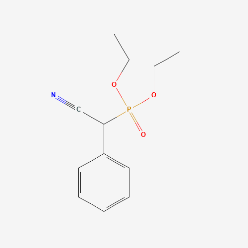 2-diethoxyphosphoryl-2-phenylacetonitrile (CAS: 43055-48-7) - Chemical Structure and Molecular Formula 