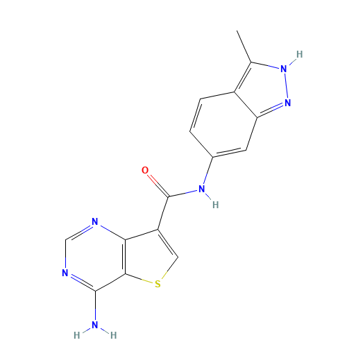 4-amino-N-(3-methyl-2H-indazol-6-yl)thieno[3,2-d]pyrimidine-7-carboxamide (CAS: 1527517-48-1) - Related Chemical Product