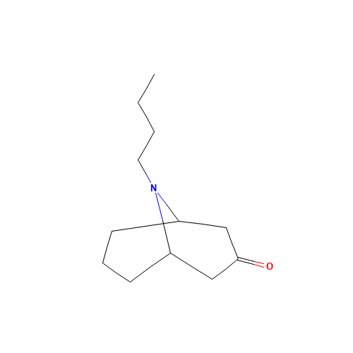 9-butyl-9-azabicyclo[3.3.1]nonan-3-one (CAS: 60206-13-5) - Chemical Structure and Molecular Formula 