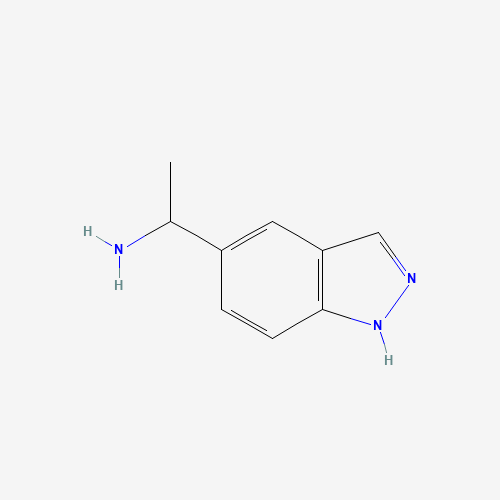 1-(1H-indazol-5-yl)ethanamine (CAS: 1001906-62-2) - Chemical Structure and Molecular Formula 