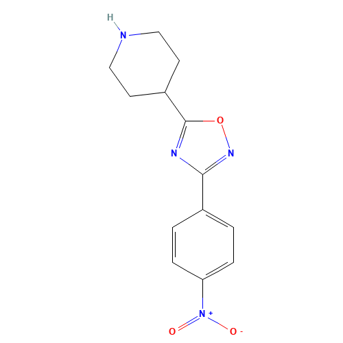 3-(4-nitrophenyl)-5-piperidin-4-yl-1,2,4-oxadiazole (CAS: 276237-01-5) - Related Chemical Product