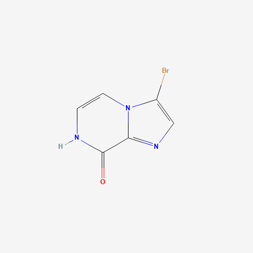 3-bromo-7H-imidazo[1,2-a]pyrazin-8-one (CAS: 689297-67-4) - Chemical Structure and Molecular Formula 