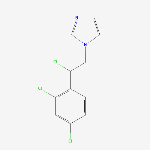 1-[2-chloro-2-(2,4-dichlorophenyl)ethyl]imidazole (CAS: 46503-49-5) - Chemical Structure and Molecular Formula 