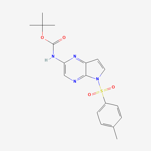 tert-butyl N-[5-(4-methylphenyl)sulfonylpyrrolo[2,3-b]pyrazin-2-yl]carbamate (CAS: 1201187-44-1) - Related Chemical Product