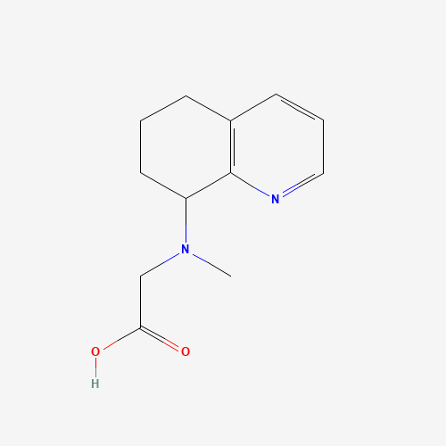 2-[methyl(5,6,7,8-tetrahydroquinolin-8-yl)amino]acetic acid (CAS: 876589-86-5) - Chemical Structure and Molecular Formula 
