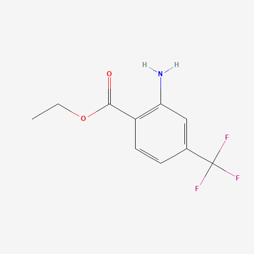 ethyl 2-amino-4-(trifluoromethyl)benzoate (CAS: 65568-55-0) - Chemical Structure and Molecular Formula 