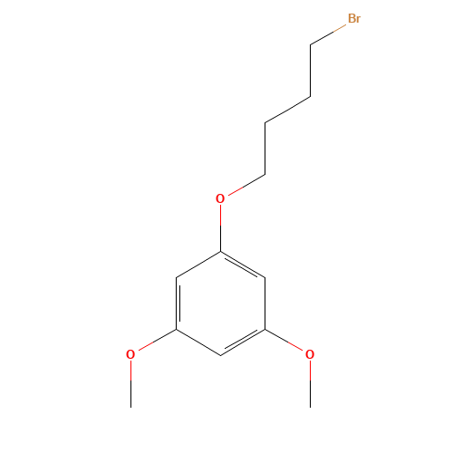 1-(4-bromobutoxy)-3,5-dimethoxybenzene (CAS: 188174-50-7) - Chemical Structure and Molecular Formula 