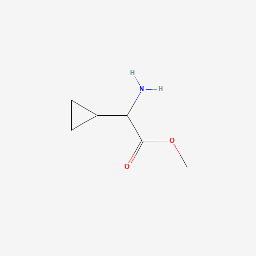 methyl 2-amino-2-cyclopropylacetate (CAS: 768356-83-8) - Chemical Structure and Molecular Formula 