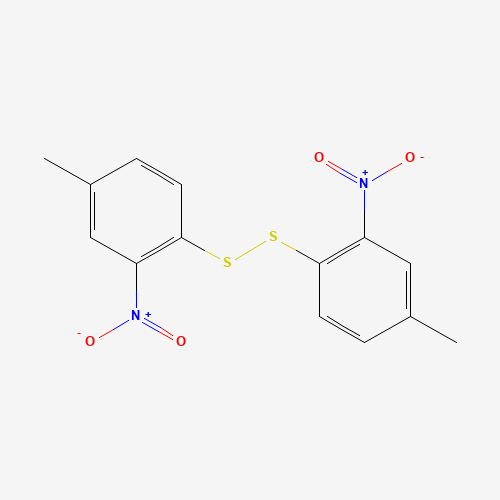4-methyl-1-[(4-methyl-2-nitrophenyl)disulfanyl]-2-nitrobenzene (CAS: 35350-31-3) - Chemical Structure and Molecular Formula 