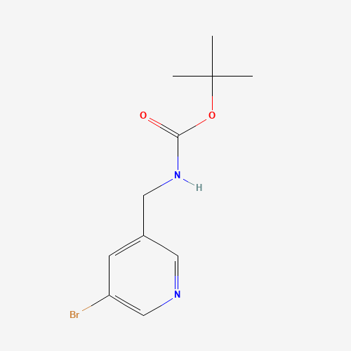 tert-butyl N-[(5-bromopyridin-3-yl)methyl]carbamate (CAS: 943722-24-5) - Chemical Structure and Molecular Formula 
