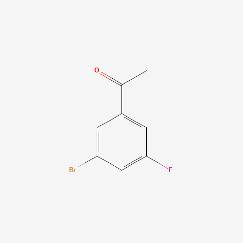 1-(3-bromo-5-fluorophenyl)ethanone (CAS: 105515-20-6) - Chemical Structure and Molecular Formula 