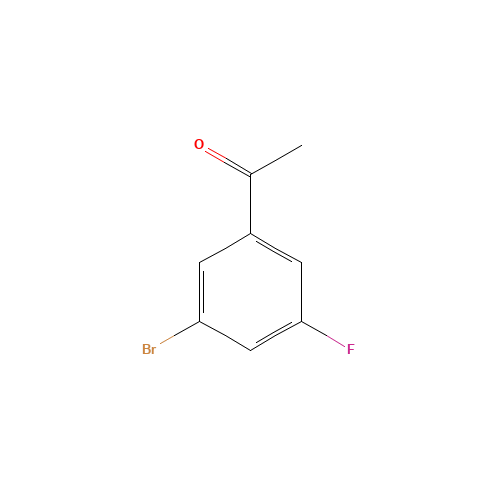 1-(3-bromo-5-fluorophenyl)ethanone (CAS: 105515-20-6) - Chemical Structure and Molecular Formula 