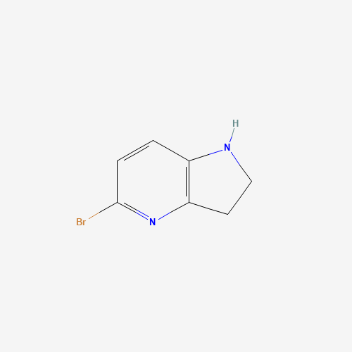 5-bromo-2,3-dihydro-1H-pyrrolo[3,2-b]pyridine (CAS: 1260671-35-9) - Chemical Structure and Molecular Formula 