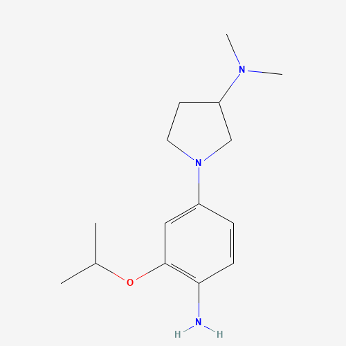 1-(4-amino-3-propan-2-yloxyphenyl)-N,N-dimethylpyrrolidin-3-amine (CAS: 1462952-59-5) - Related Chemical Product