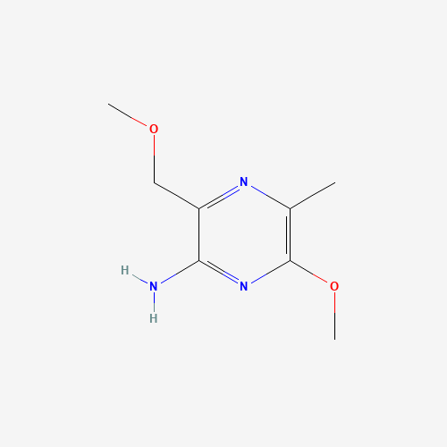 6-methoxy-3-(methoxymethyl)-5-methylpyrazin-2-amine (CAS: 91678-86-3) - Chemical Structure and Molecular Formula 