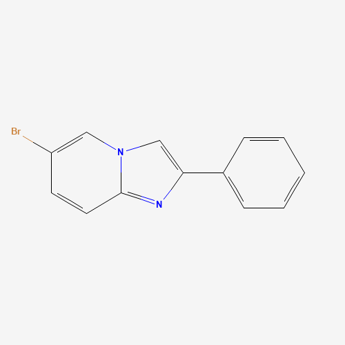 6-bromo-2-phenylimidazo[1,2-a]pyridine (CAS: 4044-98-8) - Chemical Structure and Molecular Formula 