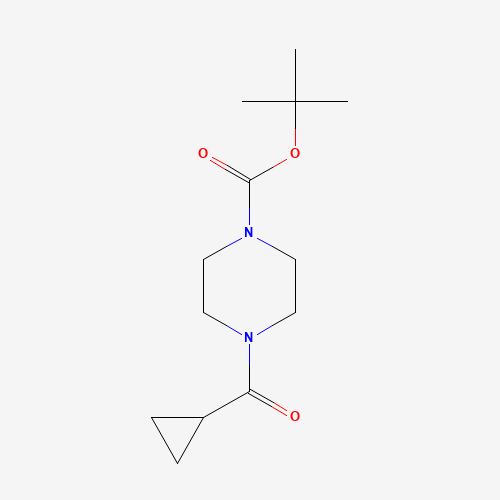 tert-butyl 4-(cyclopropanecarbonyl)piperazine-1-carboxylate (CAS: 414910-15-9) - Chemical Structure and Molecular Formula 