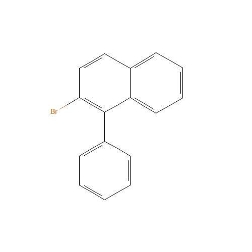 2-bromo-1-phenylnaphthalene (CAS: 93989-32-3) - Chemical Structure and Molecular Formula 