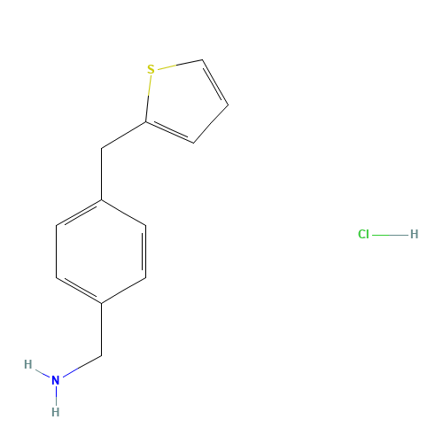 [4-(thiophen-2-ylmethyl)phenyl]methanamine;hydrochloride (CAS: 1112459-82-1) - Related Chemical Product