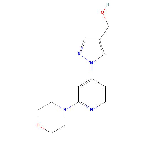 [1-(2-morpholin-4-ylpyridin-4-yl)pyrazol-4-yl]methanol (CAS: 1429309-26-1) - Related Chemical Product