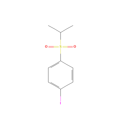 1-iodo-4-propan-2-ylsulfonylbenzene (CAS: 70399-04-1) - Chemical Structure and Molecular Formula 