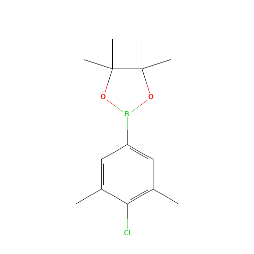 2-(4-chloro-3,5-dimethylphenyl)-4,4,5,5-tetramethyl-1,3,2-dioxaborolane (CAS: 1111096-20-8) - Related Chemical Product