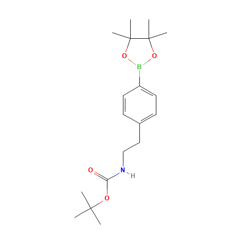tert-butyl N-[2-[4-(4,4,5,5-tetramethyl-1,3,2-dioxaborolan-2-yl)phenyl]ethyl]carbamate (CAS: 360792-43-4) - Related Chemical Product