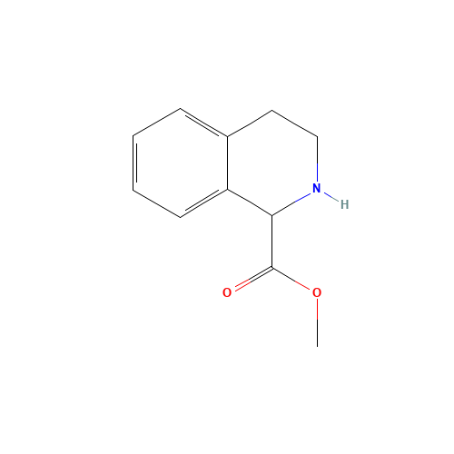 methyl 1,2,3,4-tetrahydroisoquinoline-1-carboxylate (CAS: 32909-74-3) - Chemical Structure and Molecular Formula 