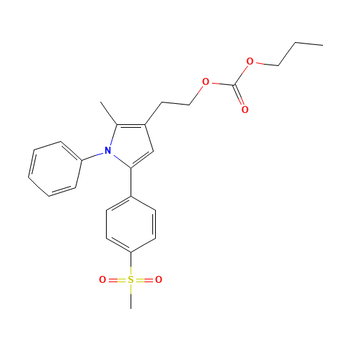 2-[2-methyl-5-(4-methylsulfonylphenyl)-1-phenylpyrrol-3-yl]ethyl propyl carbonate (CAS: 1005451-74-0) - Related Chemical Product