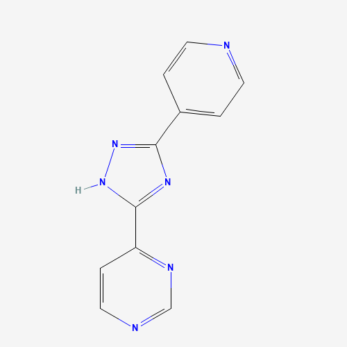 4-(3-pyridin-4-yl-1H-1,2,4-triazol-5-yl)pyrimidine (CAS: 36646-37-4) - Chemical Structure and Molecular Formula 