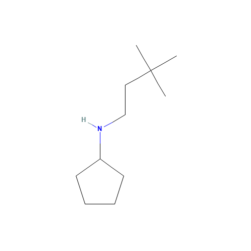 N-(3,3-dimethylbutyl)cyclopentanamine (CAS: 951160-89-7) - Chemical Structure and Molecular Formula 