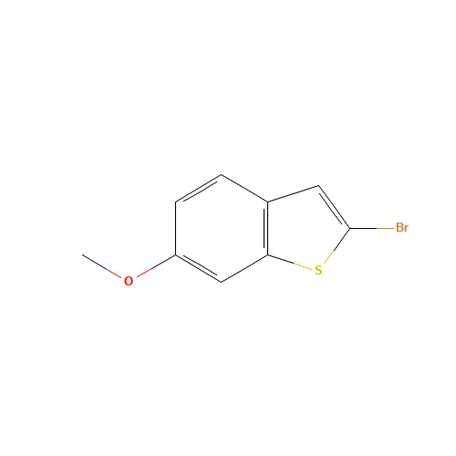 2-bromo-6-methoxy-1-benzothiophene (CAS: 183133-90-6) - Chemical Structure and Molecular Formula 