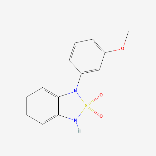 3-(3-methoxyphenyl)-1H-2$l^{6},1,3-benzothiadiazole 2,2-dioxide (CAS: 1033224-87-1) - Chemical Structure and Molecular Formula 