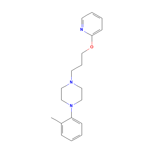 1-(2-methylphenyl)-4-(3-pyridin-2-yloxypropyl)piperazine (CAS: 54063-58-0) - Related Chemical Product
