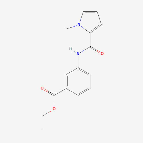 ethyl 3-[(1-methylpyrrole-2-carbonyl)amino]benzoate (CAS: 1160624-29-2) - Chemical Structure and Molecular Formula 