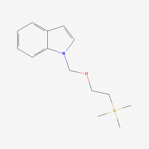 2-(indol-1-ylmethoxy)ethyl-trimethylsilane (CAS: 87954-27-6) - Chemical Structure and Molecular Formula 