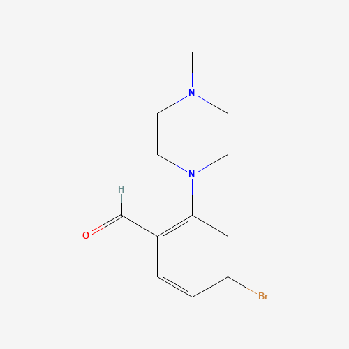 4-bromo-2-(4-methylpiperazin-1-yl)benzaldehyde (CAS: 628326-12-5) - Chemical Structure and Molecular Formula 