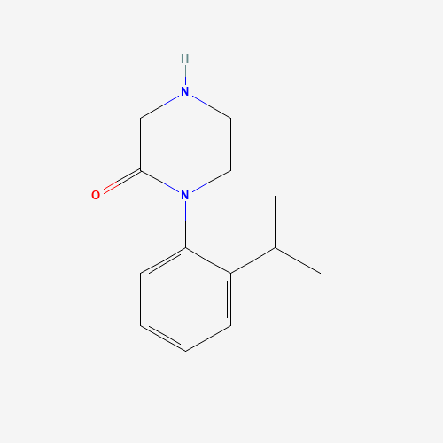 1-(2-propan-2-ylphenyl)piperazin-2-one (CAS: 1146411-87-1) - Chemical Structure and Molecular Formula 