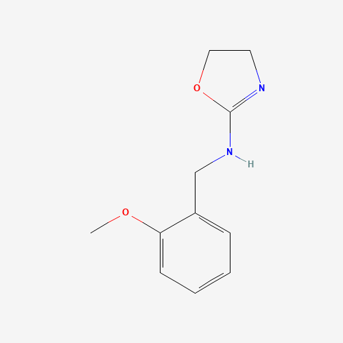 N-[(2-methoxyphenyl)methyl]-4,5-dihydro-1,3-oxazol-2-amine (CAS: 184688-57-1) - Chemical Structure and Molecular Formula 
