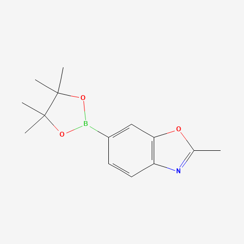 2-methyl-6-(4,4,5,5-tetramethyl-1,3,2-dioxaborolan-2-yl)-1,3-benzoxazole (CAS: 1408089-23-5) - Chemical Structure and Molecular Formula 