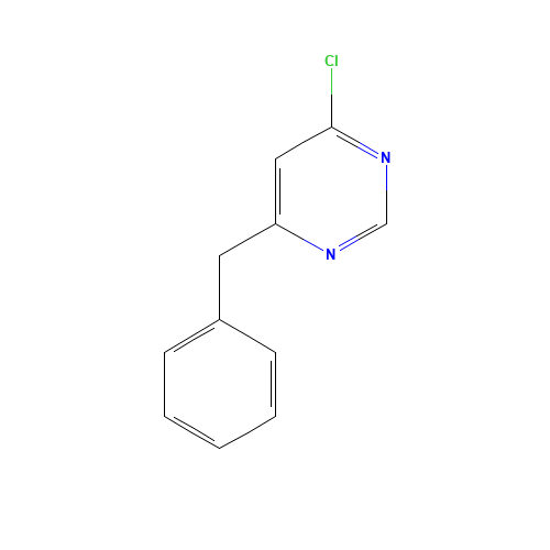 4-benzyl-6-chloropyrimidine (CAS: 134340-13-9) - Chemical Structure and Molecular Formula 