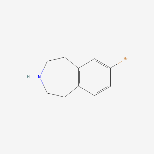 7-bromo-2,3,4,5-tetrahydro-1H-3-benzazepine (CAS: 740842-86-8) - Chemical Structure and Molecular Formula 