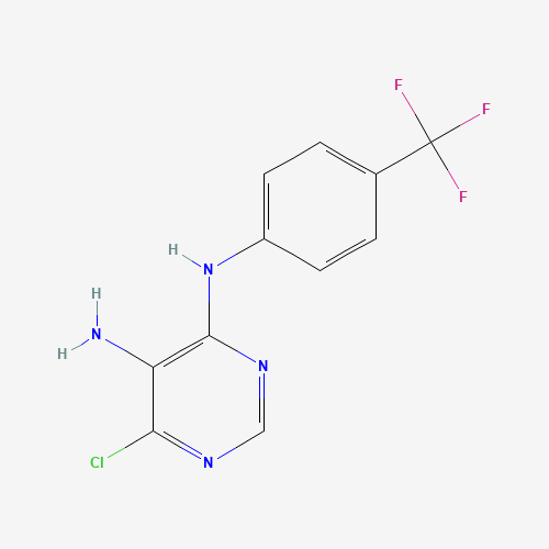 6-chloro-4-N-[4-(trifluoromethyl)phenyl]pyrimidine-4,5-diamine (CAS: 882769-94-0) - Related Chemical Product
